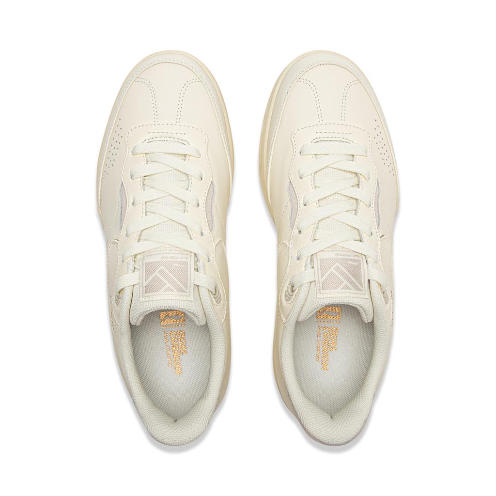 New LiNing Slip Resistant Cushioning, Breathable, Height Increasing Low Top Skateboard Shoes Unisex Ecru AGCV385-6