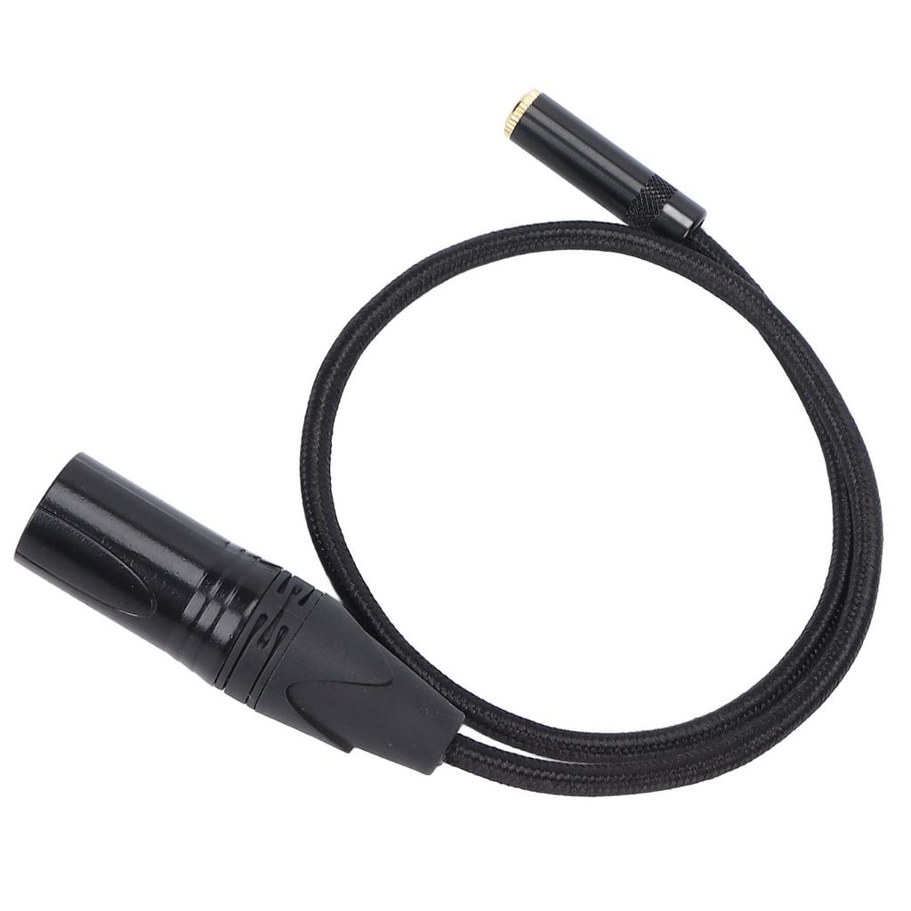 3.5mm Female to XLR Male Cable Prevent Interference Noiseless 3pin Stereo XLR Adapter Cord for