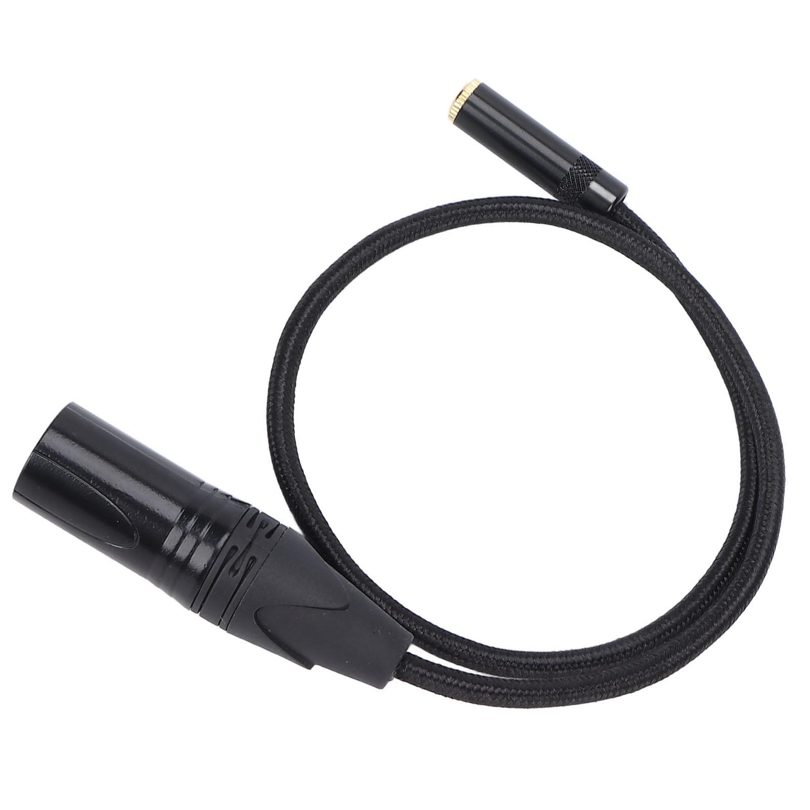 

Кабель 3,5 мм гнездо на XLR штекер Предотвращает помехи Бесшумный 3-контактный Стерео XLR Адаптерный шнур для