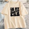 In My Auntie Era Tshirt for New Aunt TShirt Auntie Best Aunt Ever Cool Tees Casual Cotton Short Sleeve Womens Clothing Tops