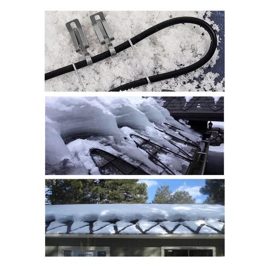30Pcs Christmas Light Clips Metal Gutter Hooks Strong Load-bearing Weatherproof