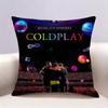 CColdplay Band  Doublesided print Pillow Case for Sofa Living Room Home office Decor Protective Cover