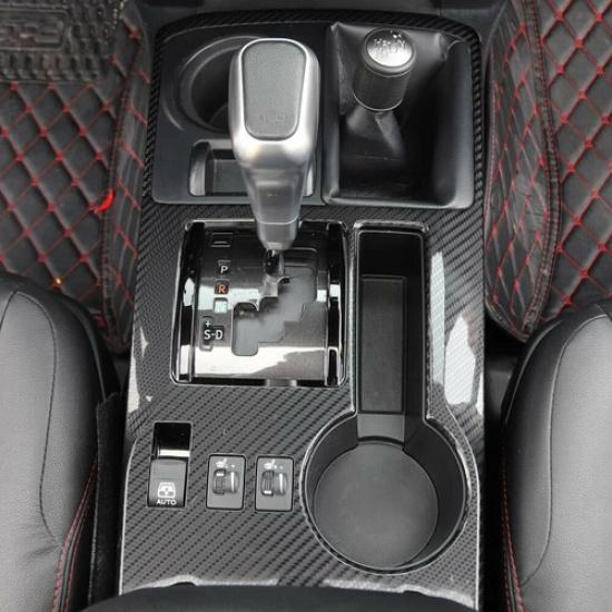 Central Gear Shift Box Panel Trim Decor Cover Bezels for 4Runner 10+ Accessories