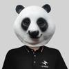 Panda Head Playful Mask Charming Latex Prop For Birthday Christmas And Festivities Halloween