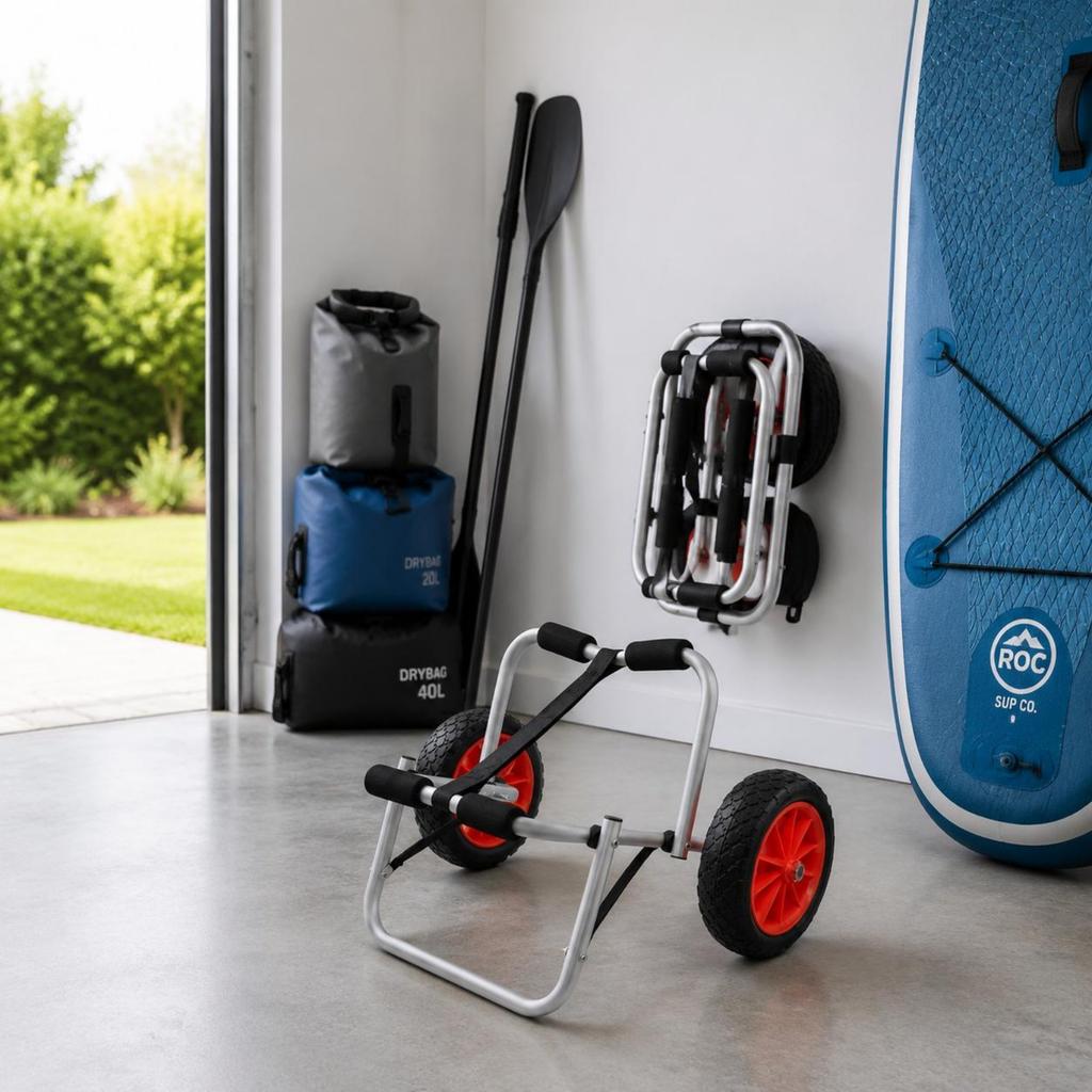 Sup Trolley Aluminum Alloy Kayak Transport Trolley Kayak Trolley High Load Capacity Watercraft Trolley Heavy Duty For Beach
