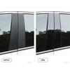 1Set Car Window Pillar Posts Door Trim Cover Piano Black For Nissan Rogue 14-20