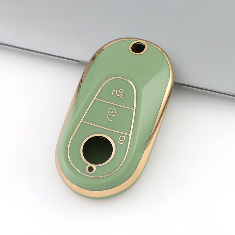 Auto Shell Fob Car Key Case Cover Keychain Holder For Mercedes Benz S350 S400 S500 E300 E350 A C E S Class Gle Gls Amg W206 W223