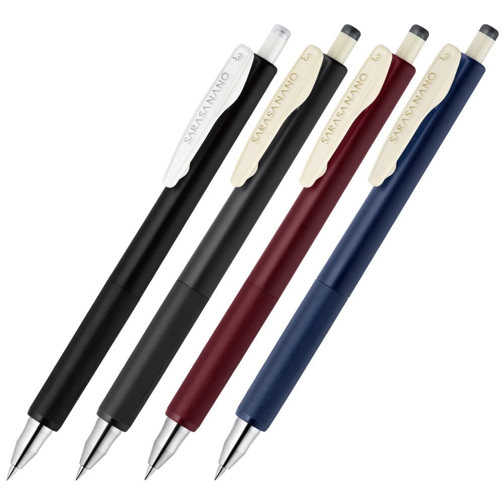 

Zebra Sarasa Nano Gel Ballpoint 0.3mm Pen, Black, 4-Color Set, JJH72-BK4C-AZ