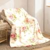 2026 New Arrivals Quick Arrival 1pc Rose Vintage Print Flannel Blanket Super Soft And Comfortable Flannel Blanket Lightweight And