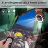 20000mAh Battery Operated Fan Portable Rechargeable Desk/Camping Fan with LED Light and Hook Outdoor Fan for Tent Car Trip