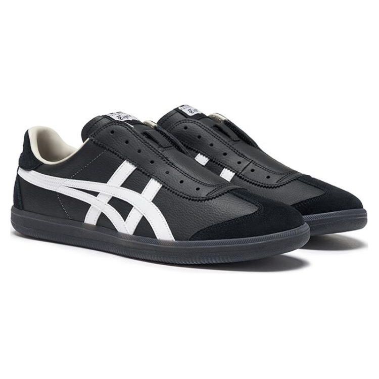 ONITSUKA TIGER Tokuten Nazouvací Pohodlné Neformální Protiskluzové Odolné Nízké Skate Boty Unisex tenisky Černá Bílá 1183C290-001