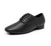 Leather Men Modern Dance Shoes Soft Soled Dancing Shoes Low Heel Adult Boy's Latin Tango Ballroom Shoes