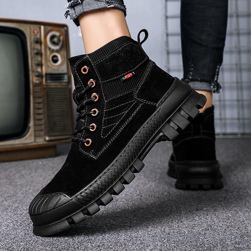Модные осенние и зимние мужские ботинки Модный дизайн стиль досуг прогулки повседневный — фото 4