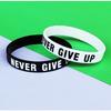 Yocoyee Never Give Up, You are Awesome, Rubber Bracelet pirational Motivational Silicone Wristbands for Women and Men