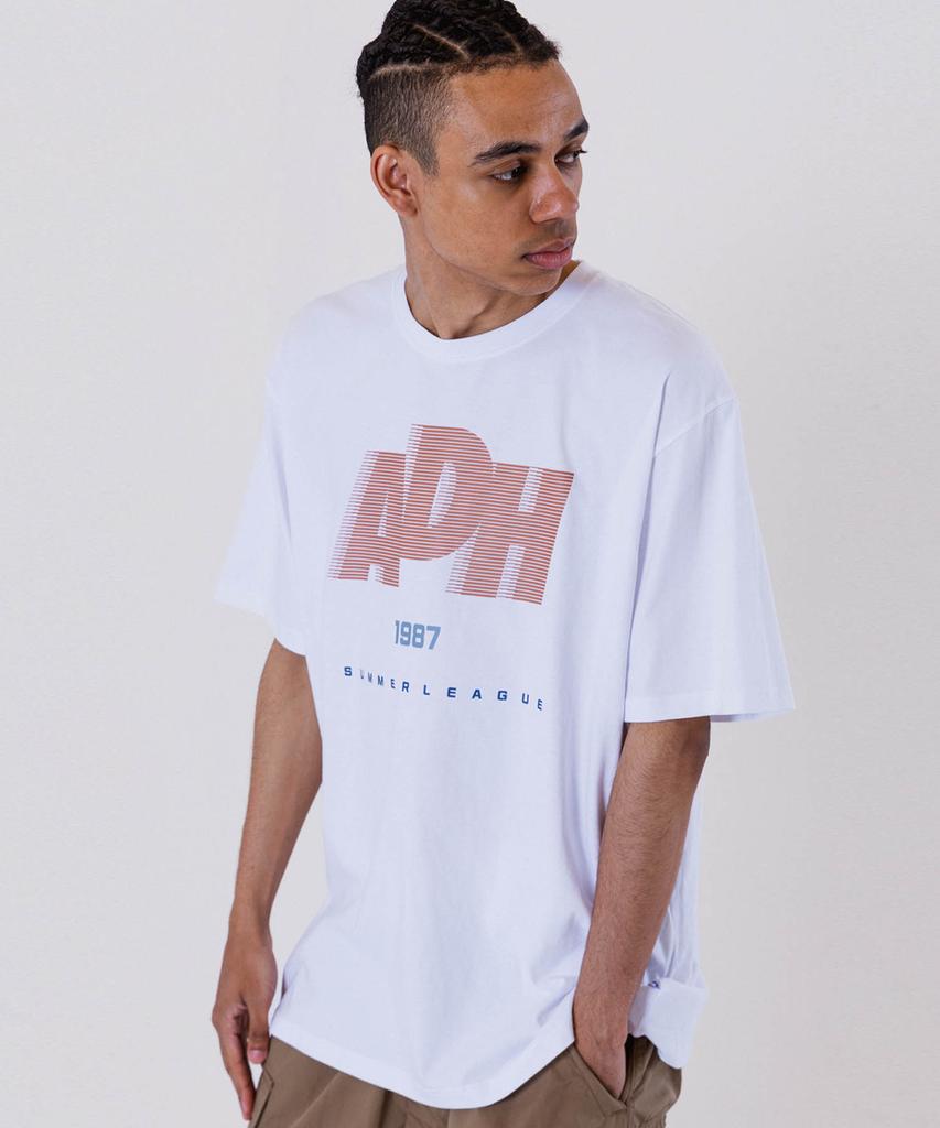 ALL DAY HOOPS Adh Summer League Oversized Short Sleeve T-Shirt White