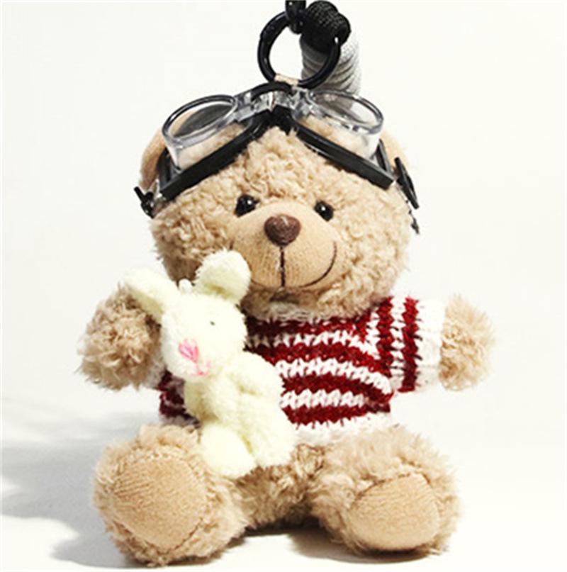 Panda Plysj Nøkkelring & Veskeanheng - Søtt Tegneserie Tilbehør