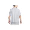Nike Polo de Manga Curta Solto de Cor Sólida Club Masculino Tops Cinza-Fumaça-Claro DX0618-077