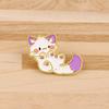 Cute Purple Cat Lapel Pin Cartoon Animal Brooch for Bags Jackets Hats Zinc Alloy Rust-Proof Unique Gift for Kids Teens Cat Lovers