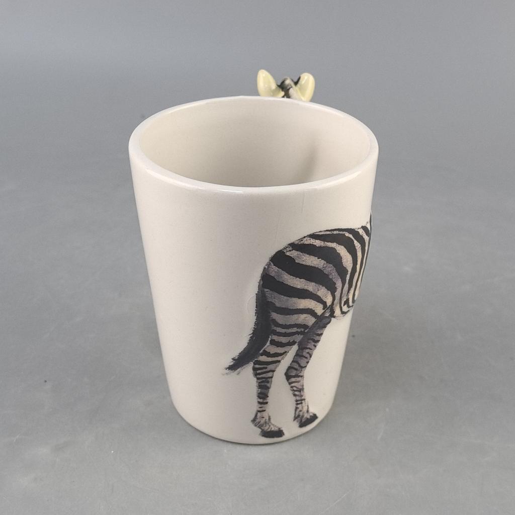 Creative Sloth Shape Zebra Shape Mug Cartoon Ceramic Cup Cute Milk Cup Breakfast Cup Ceramic