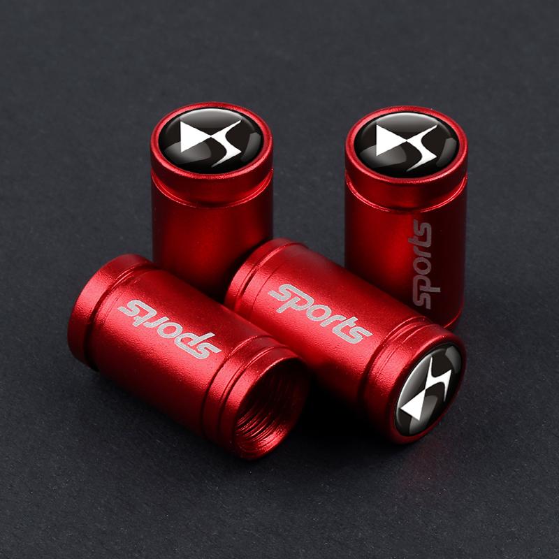 4Pcs Car Wheel Tire Valve Caps Tyre Stem Cover For Citroen C1 C2 Grand C4 Picasso C4L VTS C-ELYSEE DS C3-XR C5 C6
