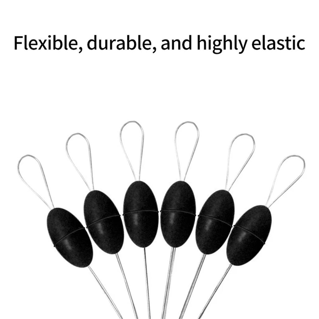 10Grop Space Beans Fishing Bobber Stopper Float Sinkers Stops for Fishing Line Oval/Cylinder Float Stop Stoppers
