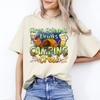 Camping Crew T-Shirt Gift Fires Friends Drinks Camper Camp Squad Unisex Tee Sand