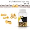 100 Pairs Bicycle Chain Link Connector Joints Magic Buttons Bike Quick Joint Magic Buckle For 6/7/8/ 9 10 11 12 Speed Chain