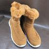 Winter Warm Women Ankle Snow Boots Fur Suede Casual Shoes Flats Short Plush Sneakers 2025 Woman Boots New Fashion Botas Mujer