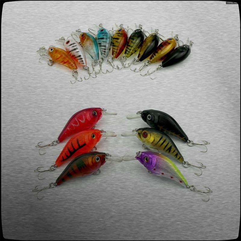 Buy 15pcs Fishing Lures Set Hengjia ABS Hard Plastic Crankbait 3D Eyes