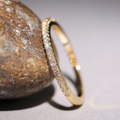 Anelli da Dito in Argento Sterling 925 Zirconia Aaa per Donne Fede Nuziale Fidanzamento Gioielli Statement Regalo Anelli All'Ingrosso