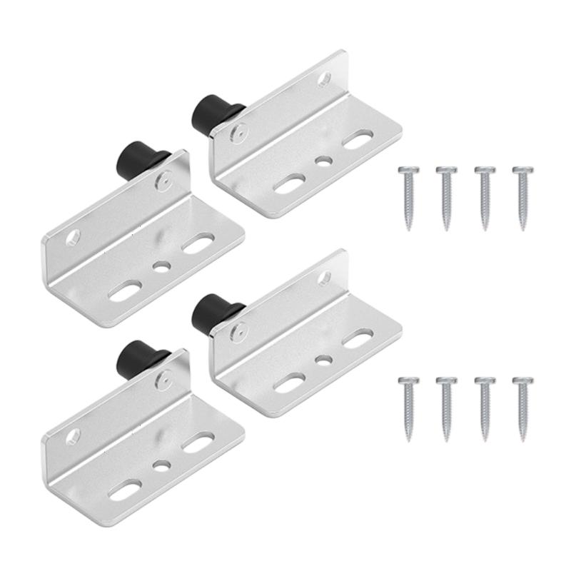 Multipurpose Stainless Steel/Iron Rotating Corner Brackets 4 Pack for Secure Fastening In Furniture and Building