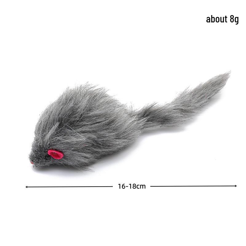 Cat Toy Set: Plush Feather Mouse Molar & Bite-Resistant