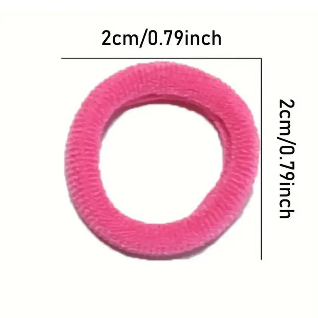 100/300PCS Basic Nylon Ealstic Hair Ties for Girls Colorful Hair Band Ponytail Holder Scrunchie Rubber Band Kid Hair Accessories