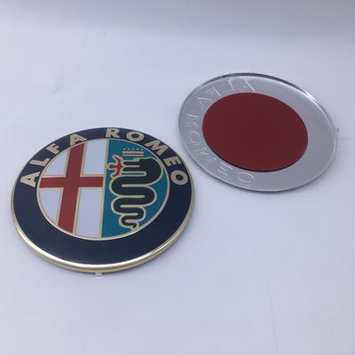 2pcs 74mm 6color ForGiulietta GT Car Front Grill Emblem Covers/Center Console Knob Interior Sticker Auto Accessories