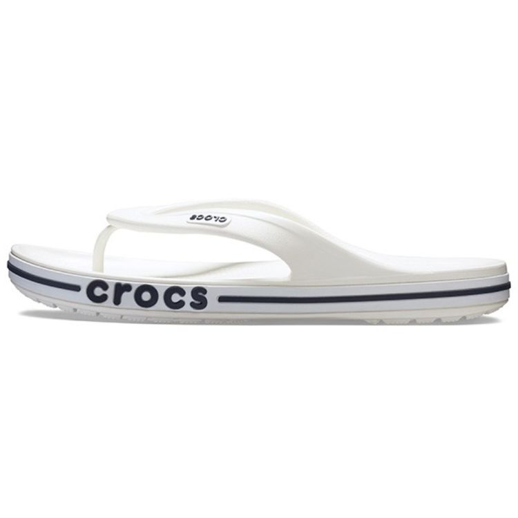 Crocs Bayaband Simple Comfortable Sports Slippers Unisex Slippers White Blue 205393-126