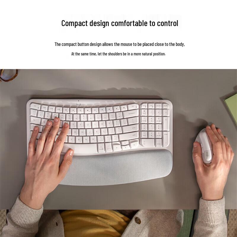 Logitech Wave Combo Wireless Ergonomic Keyboard and Mouse Set