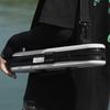 Fishing Rod Case Hard Shell 46x7.5x7.2cm Zipper Closure Travel Carrying