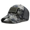 American Flag Camouflage Sticker Brodert Baseball Cap Net Hat Men Outdoor Velcro Cap