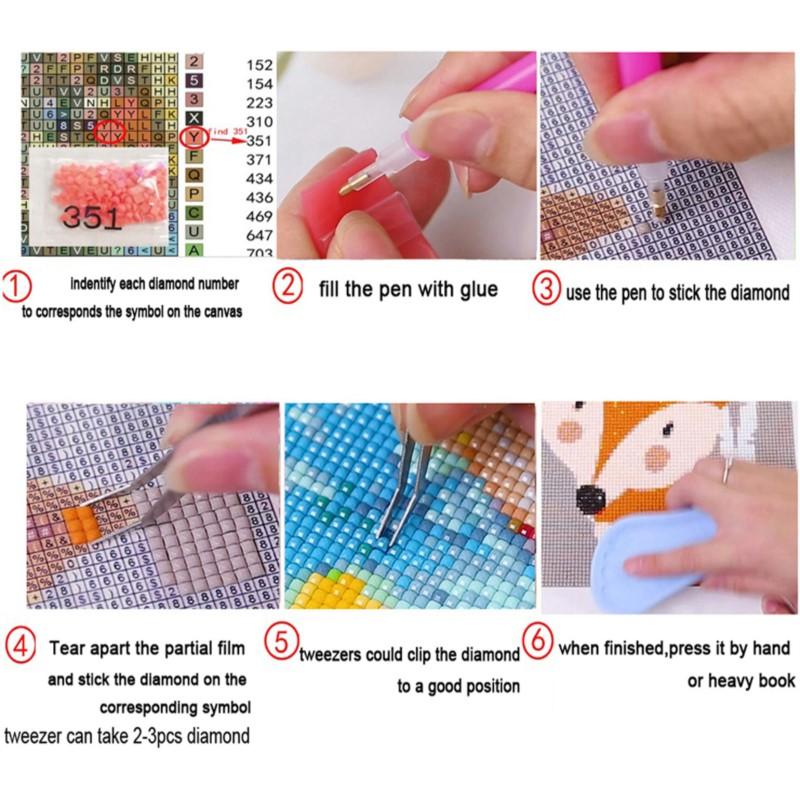 AB Polvere di Fata Ragazza Orso Pittura Diamante Nuovo 2024 Fai da Te Quadrato Completo Rotondo Mosaico Diamante Cartone Animato Gotico Fantasy Arte Decorazione