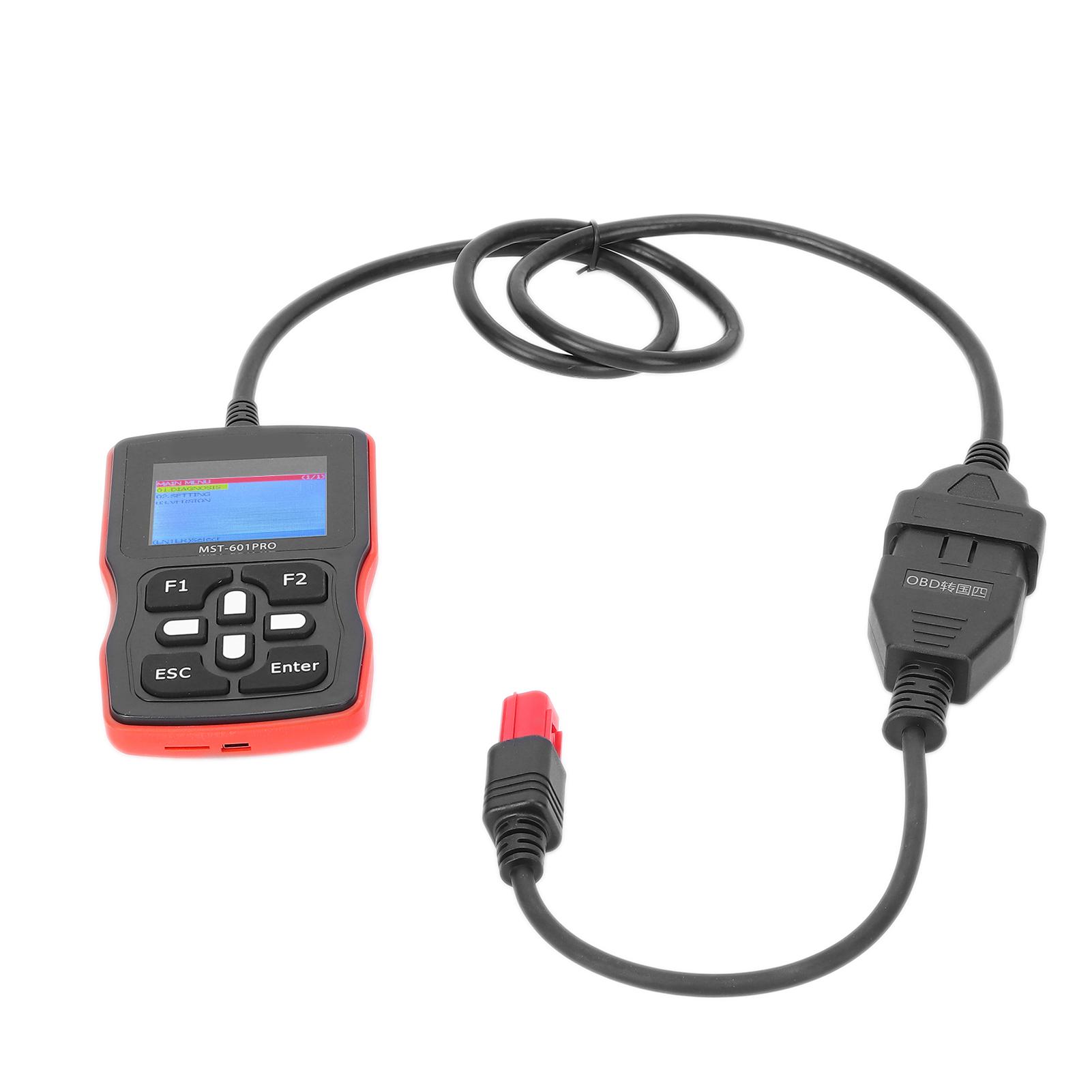 

Diagnostic Scanner Set 2.4in LCD Universal Multi‑Language for EFI Motorcycles OBD Interface