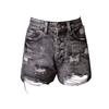Women's Summer Denim Shorts Women's Pleated Denim Shorts High Waisted Shorts