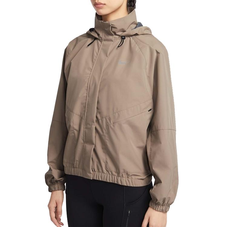Nike Swift Sf Jacket Hooded Zip Long Sleeve Jacket Women Jacket Brown FB7493-233