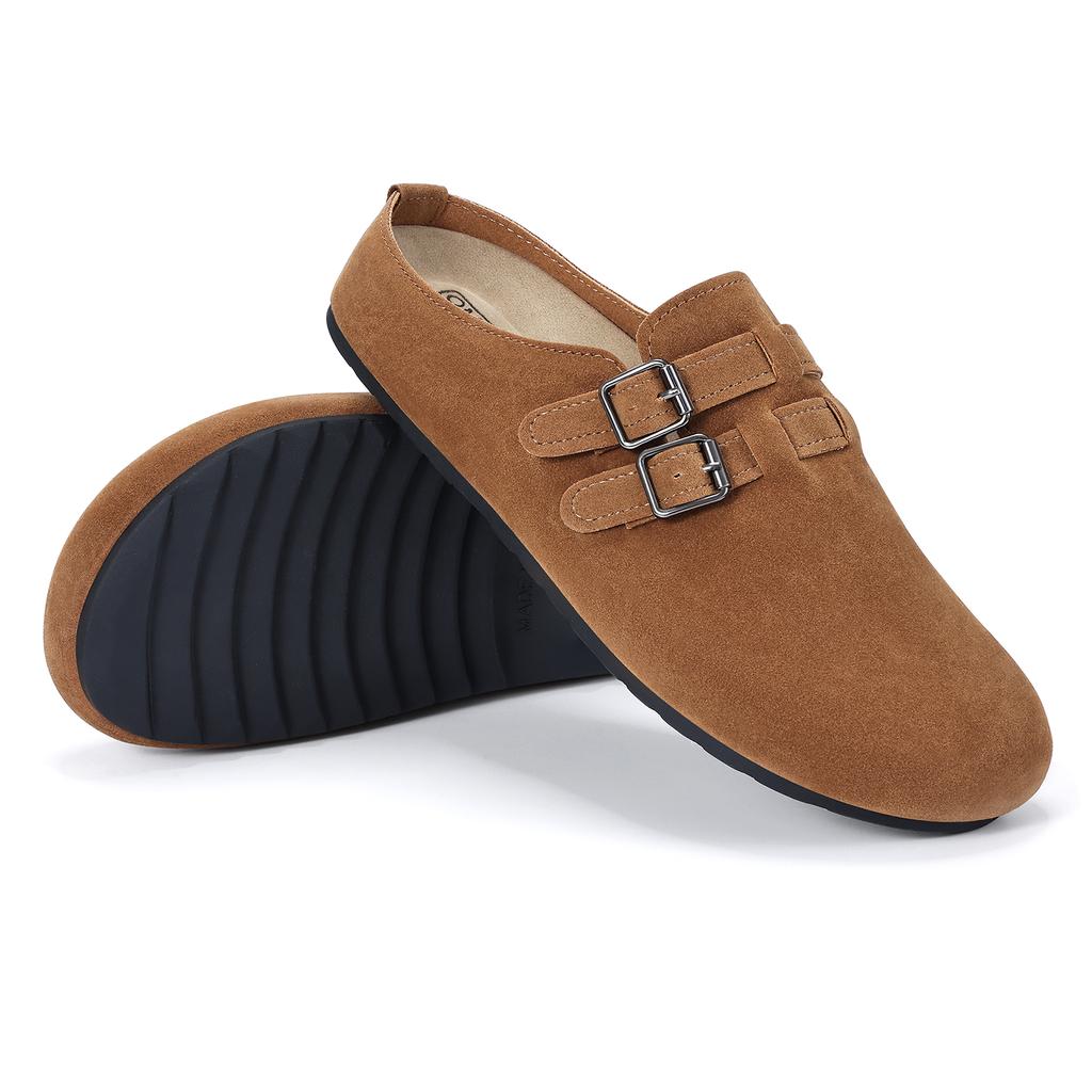 Fashion Crestar Summer Suede Clogs Sandals For Women Outdoor Classic Non-slip Beach Potato Shoes Lady New Comfy Soft Insole Flat Mules