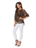 Plus Size Women's Bohemian Chiffon Beach Cover-Up Shirt