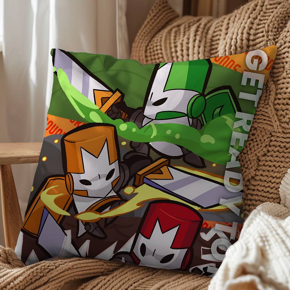 Art Cute Cool Castle Crashers Pillow Cover Living Room Sofa Cushion Cover Bedroom Room Bed Pillow Cover Home Decoration