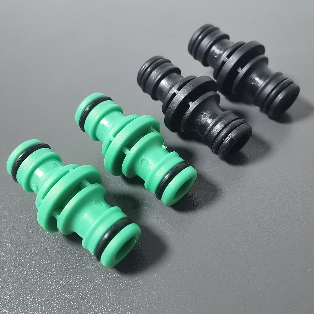 12Pc 1.6cm/0.63in 3/8'' quick connect bidirectional nipple garden irrigation water pipe joint drip irrigation adapter faucet IBC