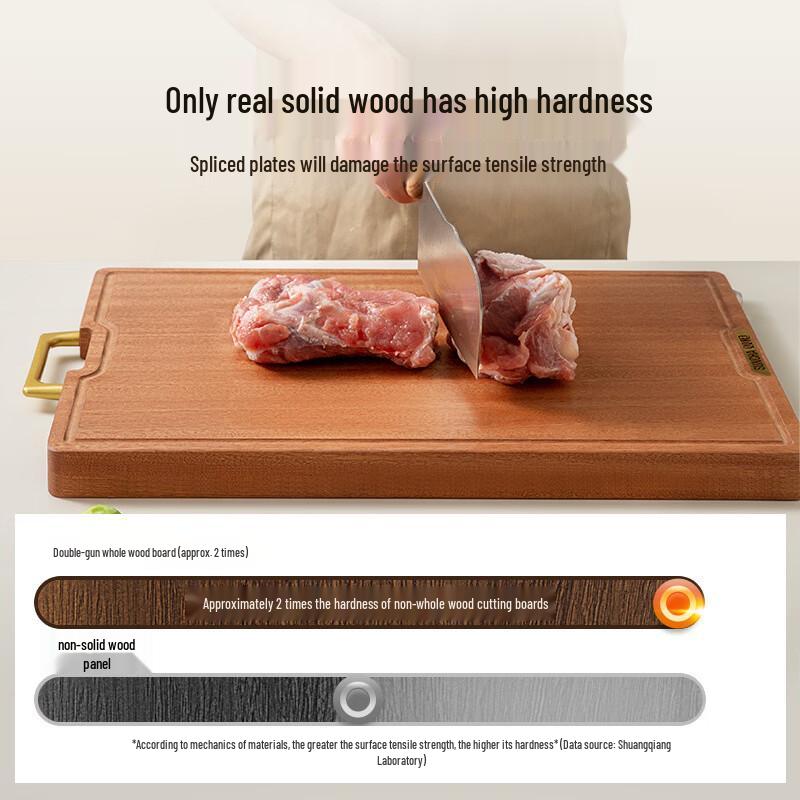 Antibacterial Black Wenge Wood Cutting Board