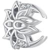 WOSTU 925 Silver Circle Charm Round CZ Bead Bead Clip Fit Reflection Charm Bracelet Jewelry Accessories CQX101