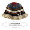 Knitted Beanie Hat for Women Y2K Striped Fisherman Hat Ethnic Style Color Contrast Cap Fashion Female Hat Teens Headwear
