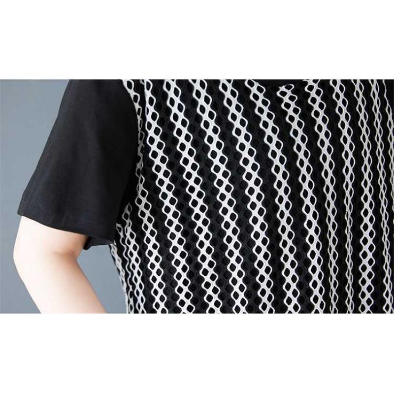 Fake Two Loose Casual Versatile Short Sleeved Dresses for Women